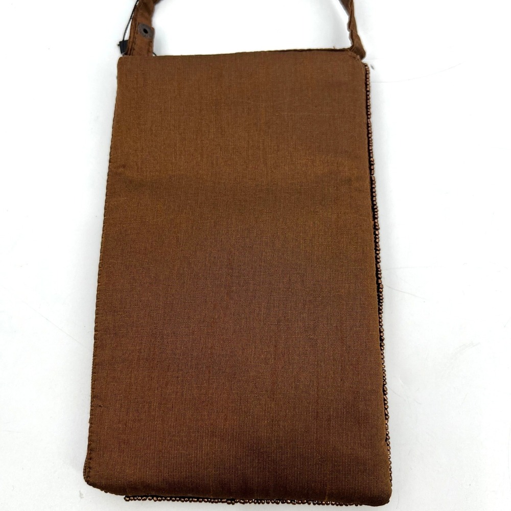 Bamboo Trading Company Tiger Club Bag Beaded Crossbody or Wristlet Phone Bag - Picture 4 of 8